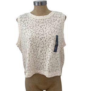 All in Motion Cropped Active Cropped Tank Cream